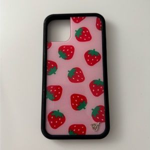 Strawberry print wildflower iPhone 11 case
